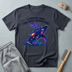 T-shirt  illustration cosmique de baleine — «L’univers dans une seule respiration»