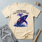 T-shirt  illustration cosmique de baleine — «L’univers dans une seule respiration»