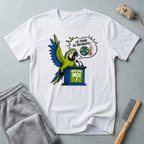 T-shirt Perroquet militant pour le climat — «La Terre se réchauffe!»