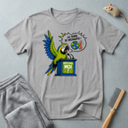 T-shirt Perroquet militant pour le climat — «La Terre se réchauffe!»