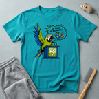 T-shirt Perroquet militant pour le climat — «La Terre se réchauffe!»