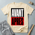 T-shirt graphique «Avant / Après»
