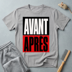 T-shirt graphique «Avant / Après»