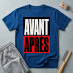 T-shirt graphique «Avant / Après»