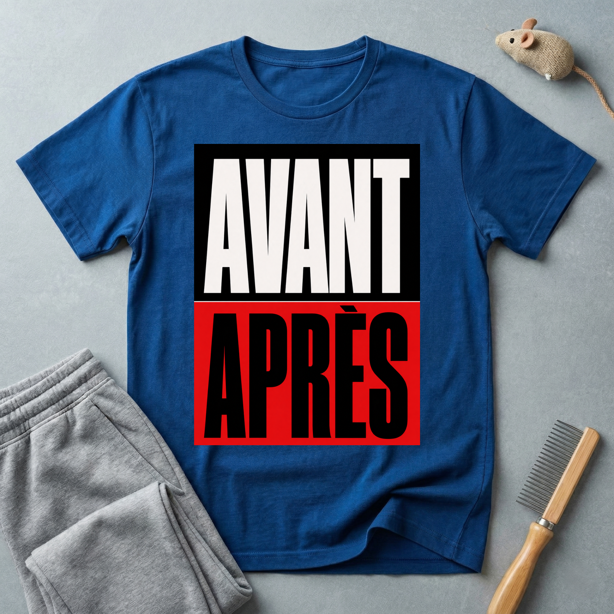 T-shirt graphique «Avant / Après»