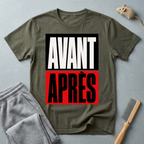 T-shirt graphique «Avant / Après»