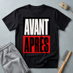 T-shirt graphique «Avant / Après»