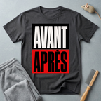 T-shirt graphique «Avant / Après»