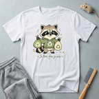 T-shirt recyclage raton laveur mignon — «Je trie, donc je suis»