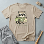 T-shirt recyclage raton laveur mignon — «Je trie, donc je suis»