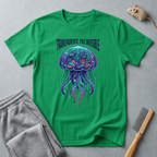 T-shirt graphique méduse — «Transparente, pas invisible»