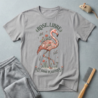 T-shirt graphique flamant rose «Rose Libre»
