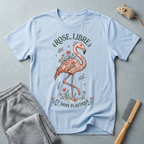 T-shirt graphique flamant rose «Rose Libre»