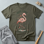 T-shirt graphique flamant rose «Rose Libre»