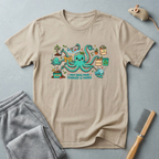 T-shirt graphique poulpe voyageur — «Je veux juste changer le monde»