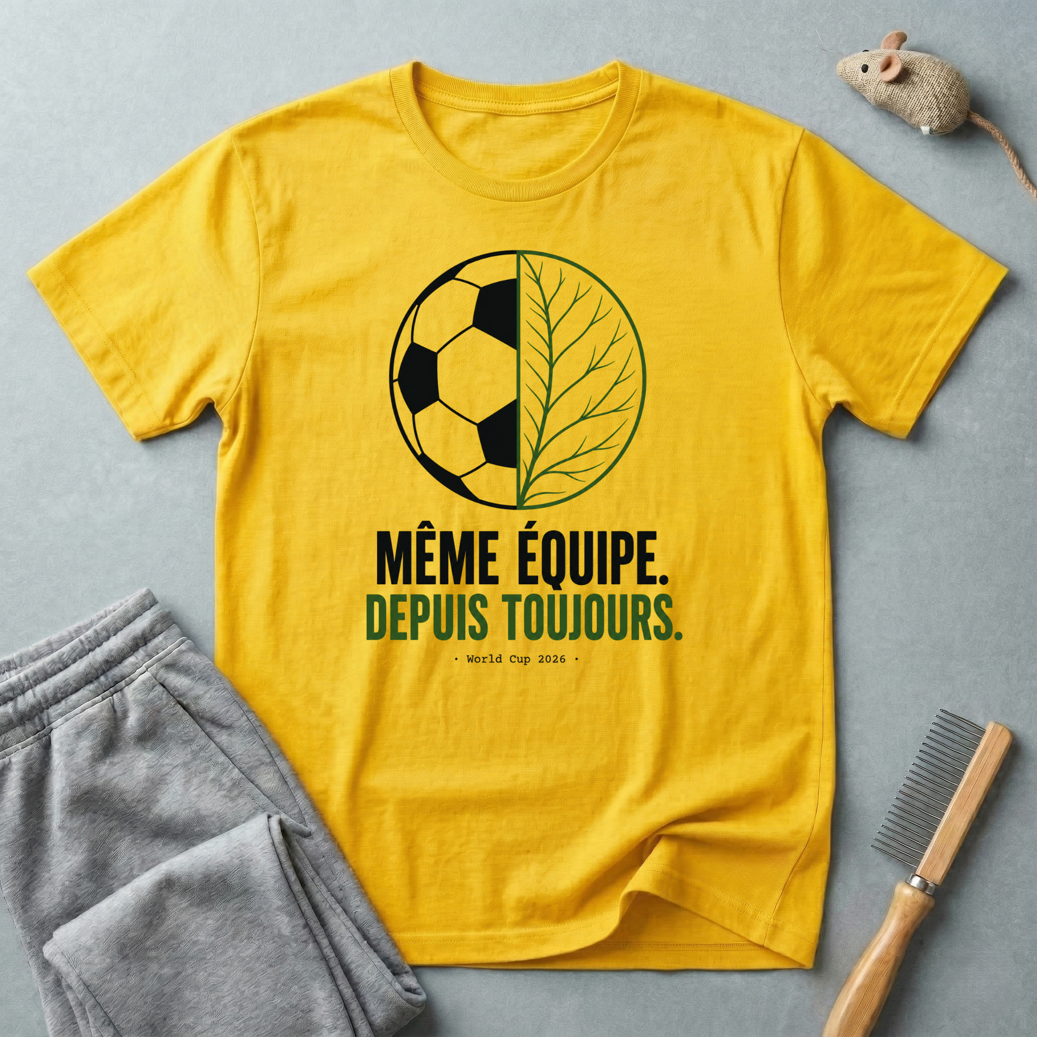 T-shirt Football & Nature — « Même équipe. Depuis toujours. »