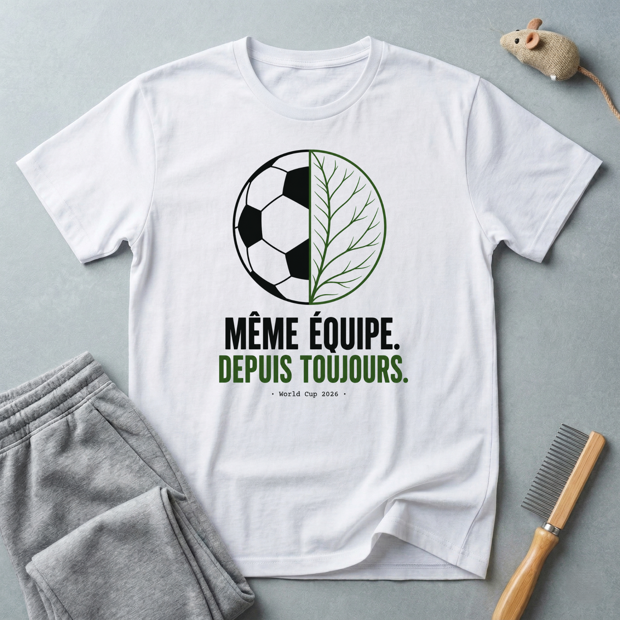 T-shirt Football & Nature — « Même équipe. Depuis toujours. »