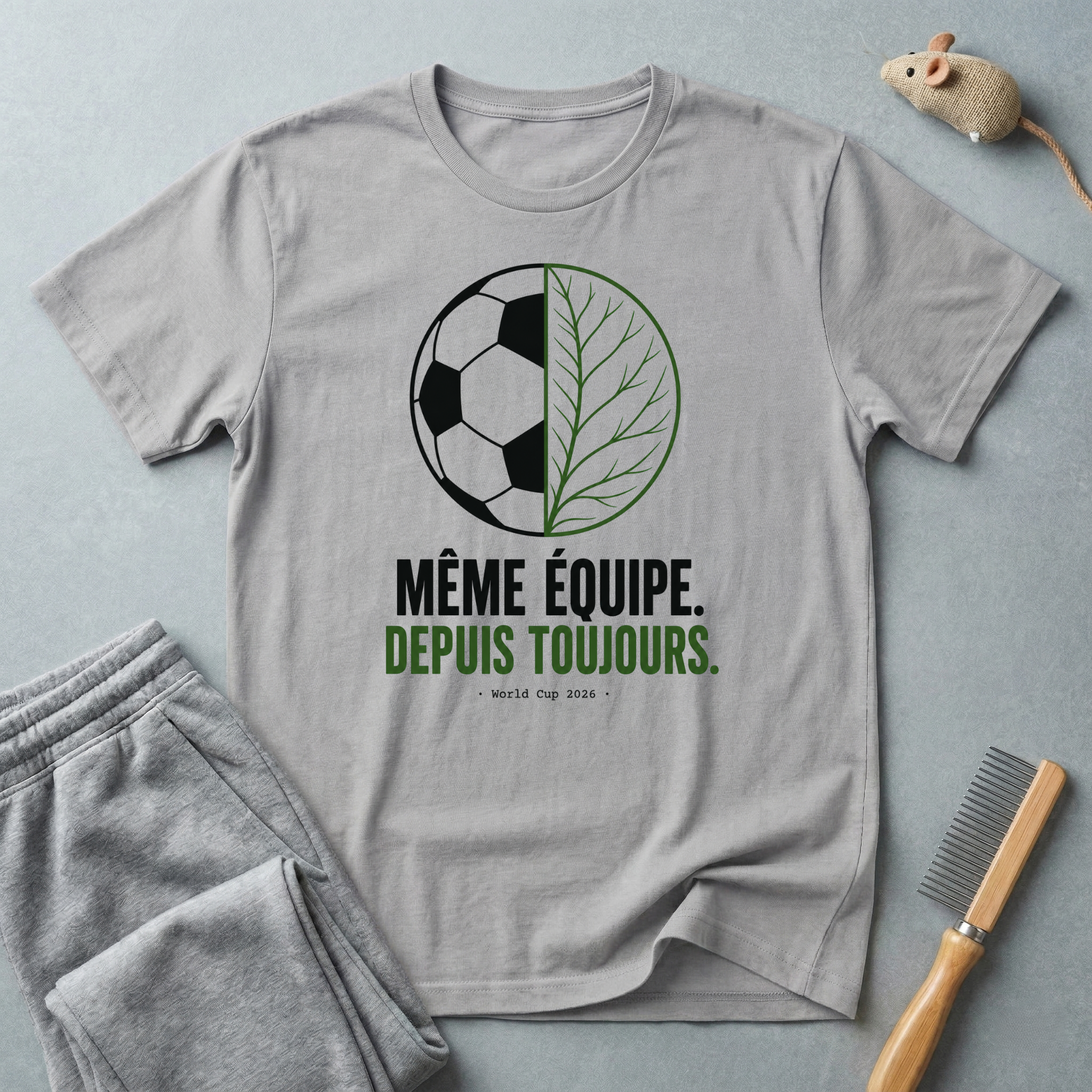 T-shirt Football & Nature — « Même équipe. Depuis toujours. »