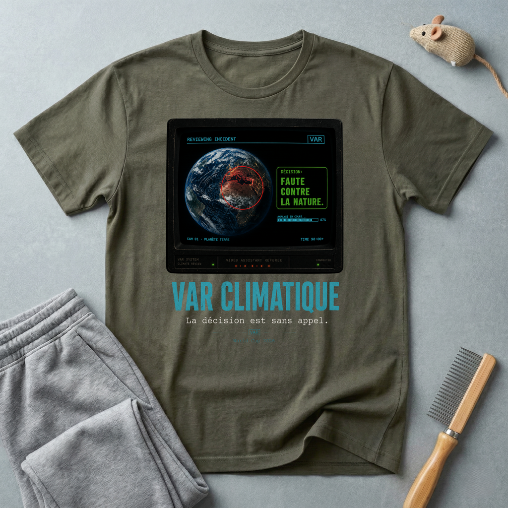 T-shirt design Terre « Faute contre la nature »