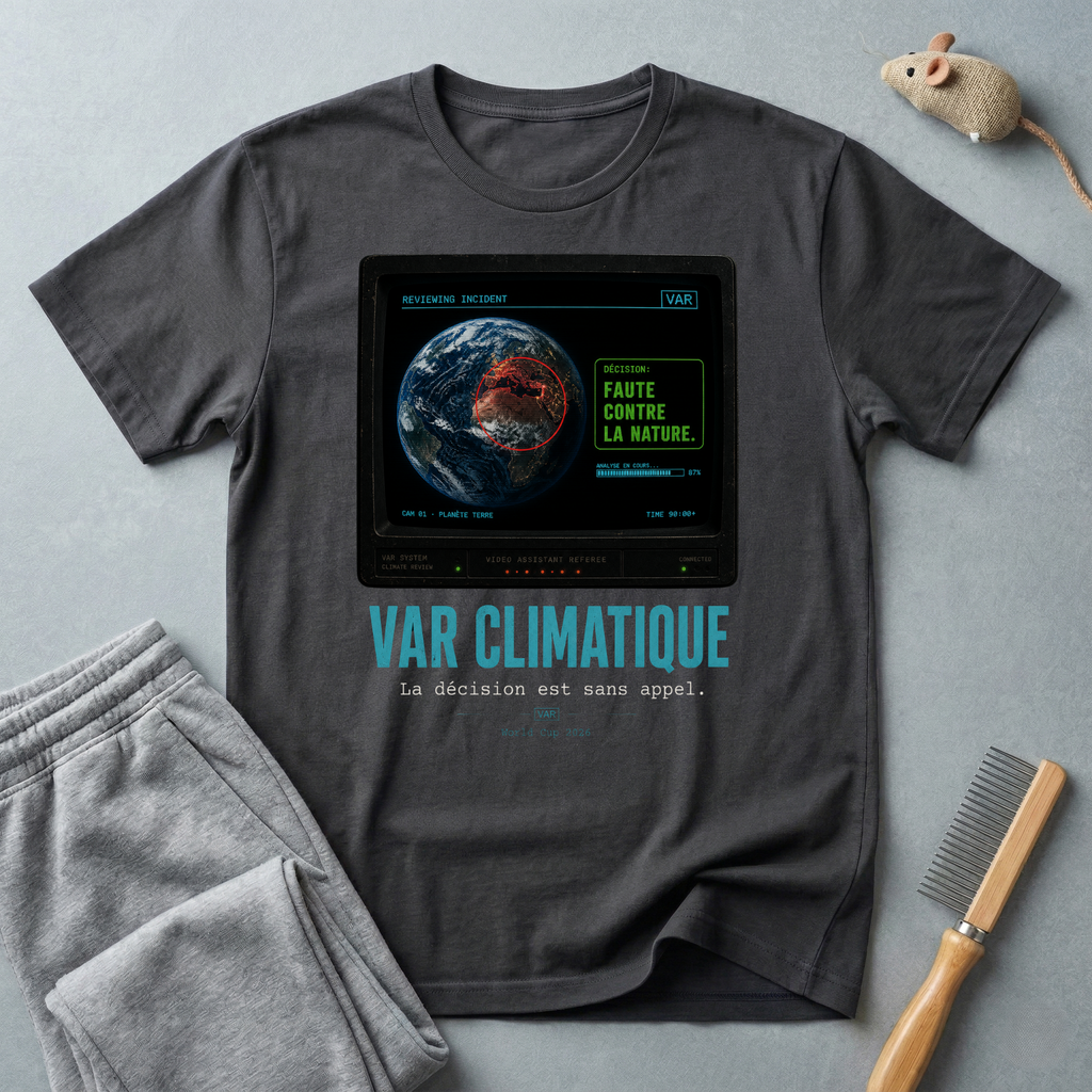 T-shirt design Terre « Faute contre la nature »