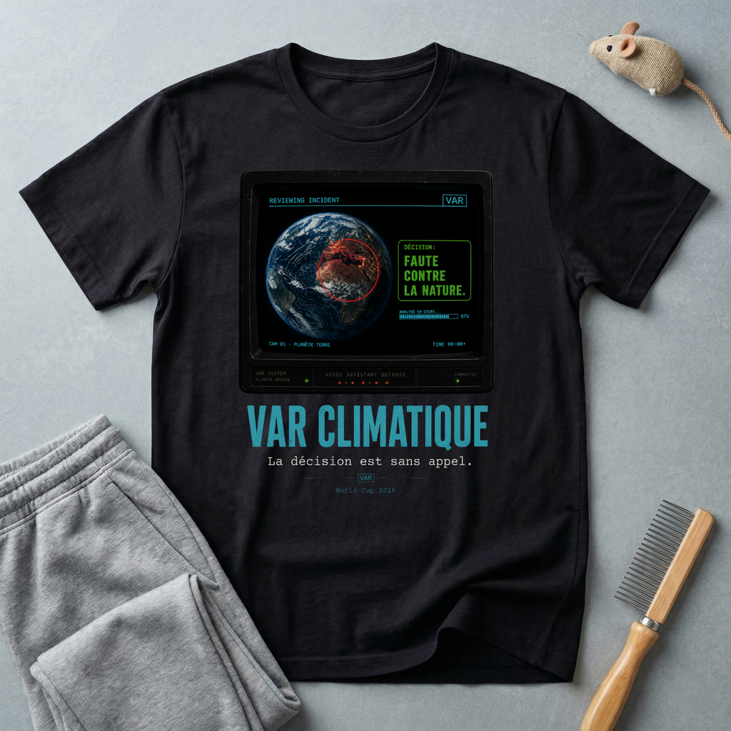 T-shirt design Terre « Faute contre la nature »