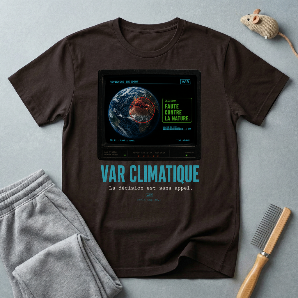 T-shirt design Terre « Faute contre la nature »