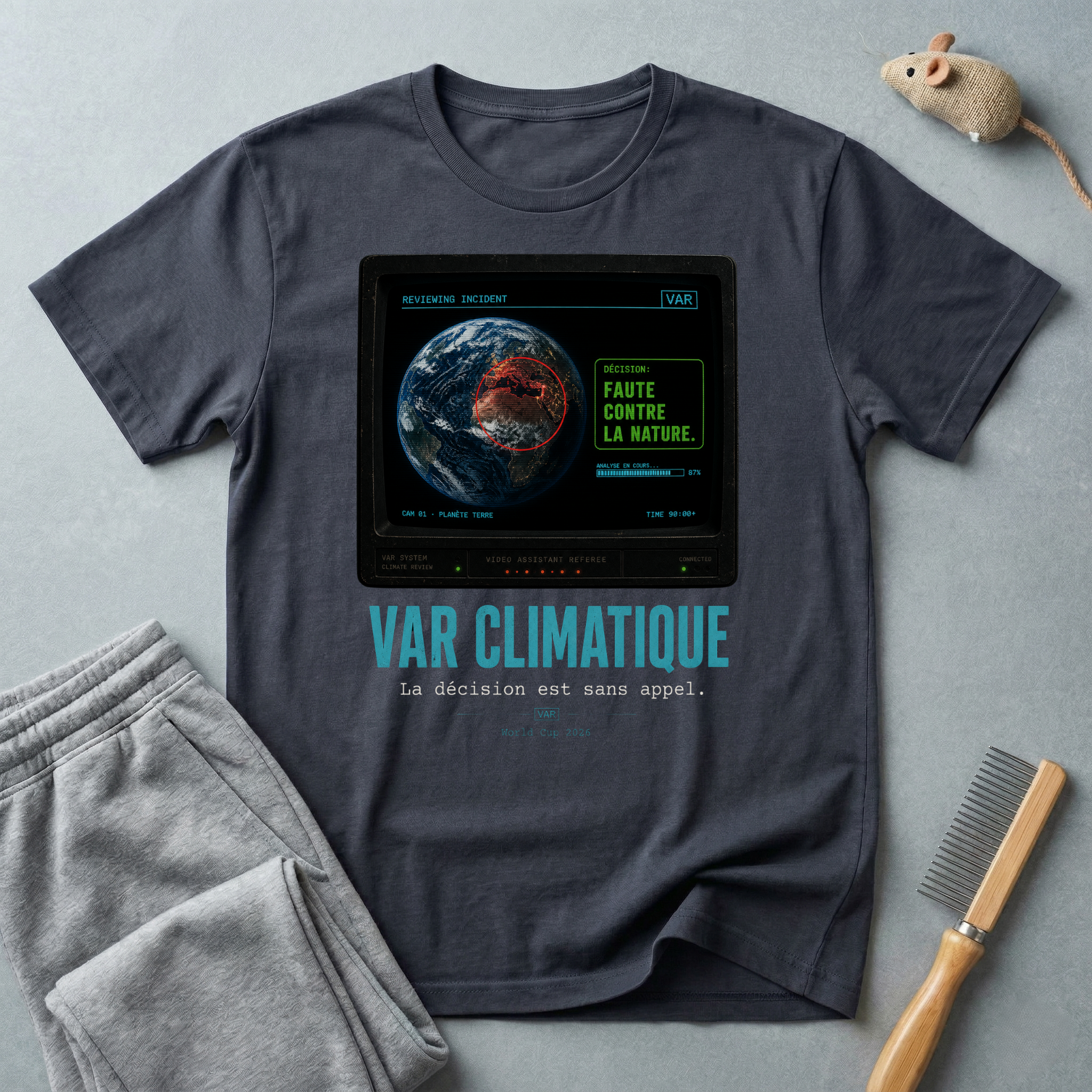 T-shirt design Terre « Faute contre la nature »