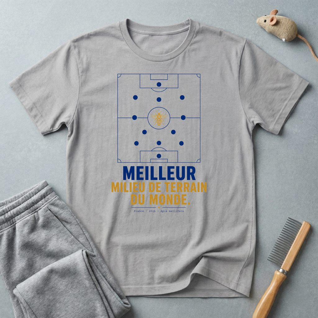 T-shirt de football  «Meilleur milieu de terrain du monde»