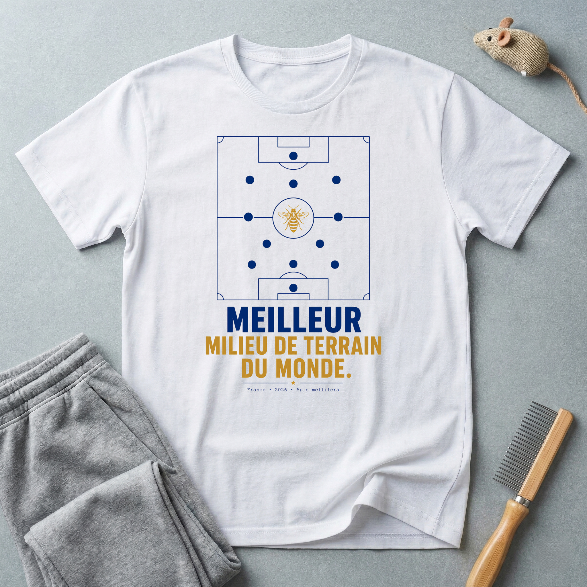 T-shirt de football  «Meilleur milieu de terrain du monde»
