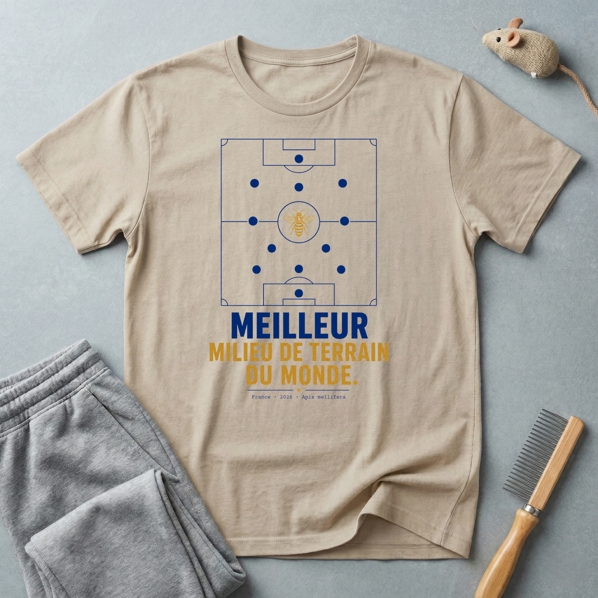 T-shirt de football  «Meilleur milieu de terrain du monde»