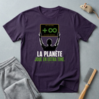 T-shirt «La Planète Joue En Extra Time.» — design de chronomètre d’arbitre de football
