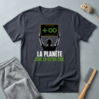 T-shirt «La Planète Joue En Extra Time.» — design de chronomètre d’arbitre de football
