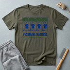 T-shirt «Vestiaire naturel - Ouvert à tous» (design éco arbre et chemise)