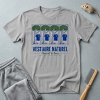 T-shirt «Vestiaire naturel - Ouvert à tous» (design éco arbre et chemise)