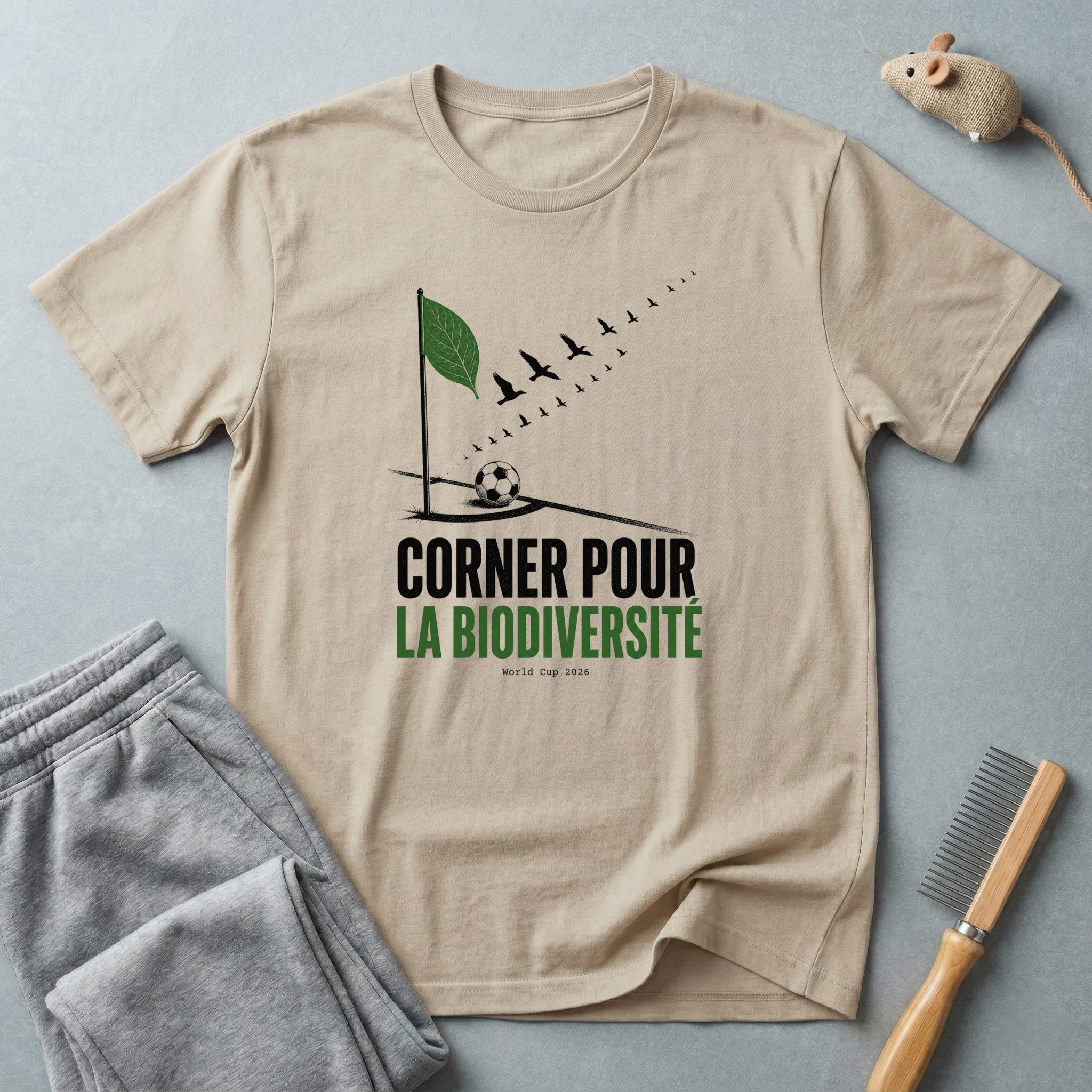 T-shirt «Corner pour la biodiversité» — t-shirt éco de football pour la conservation de l’environnement
