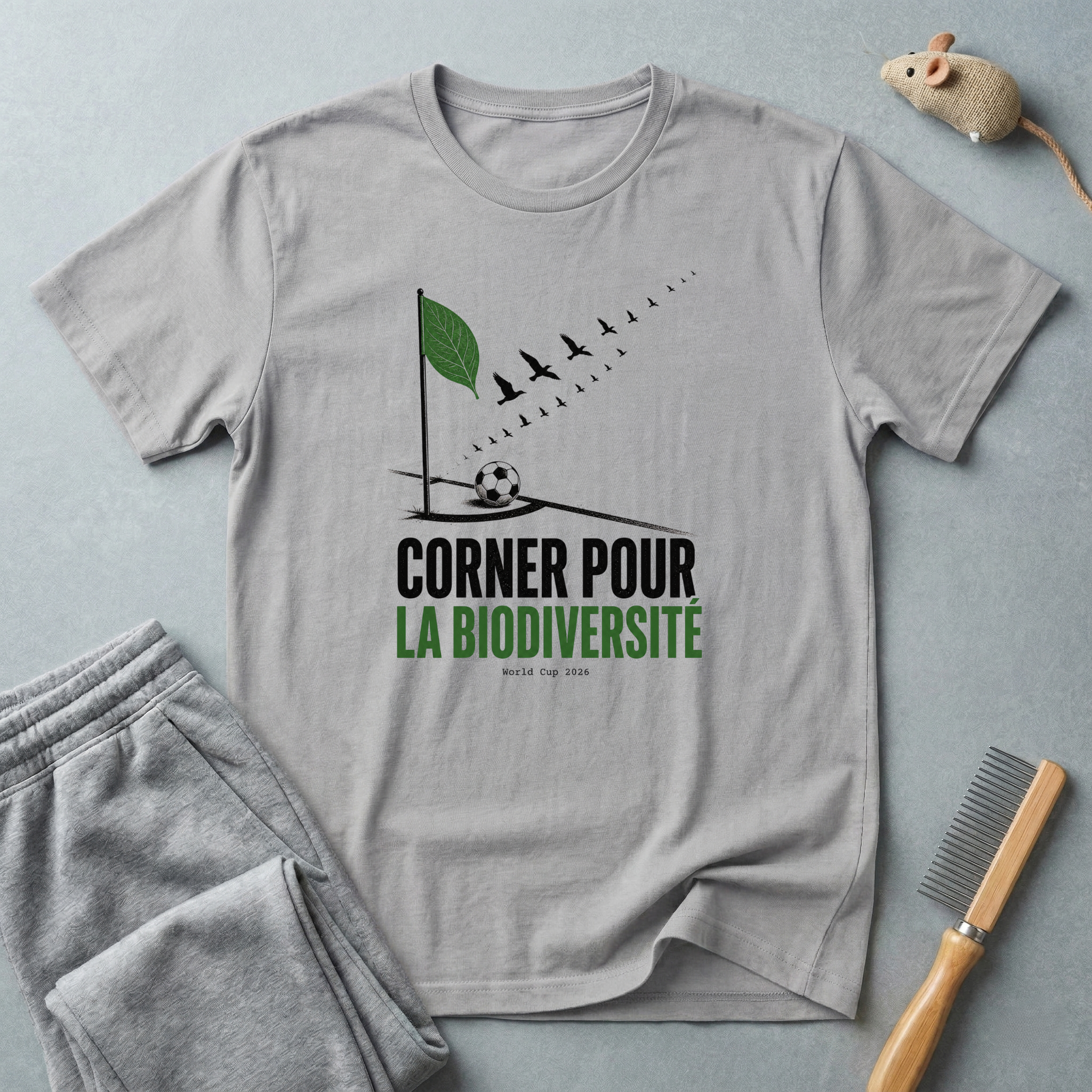 T-shirt «Corner pour la biodiversité» — t-shirt éco de football pour la conservation de l’environnement