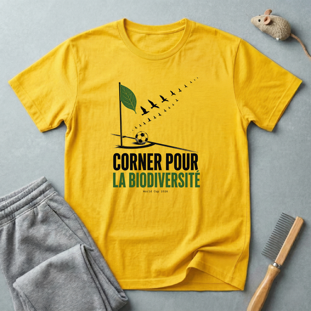 T-shirt «Corner pour la biodiversité» — t-shirt éco de football pour la conservation de l’environnement