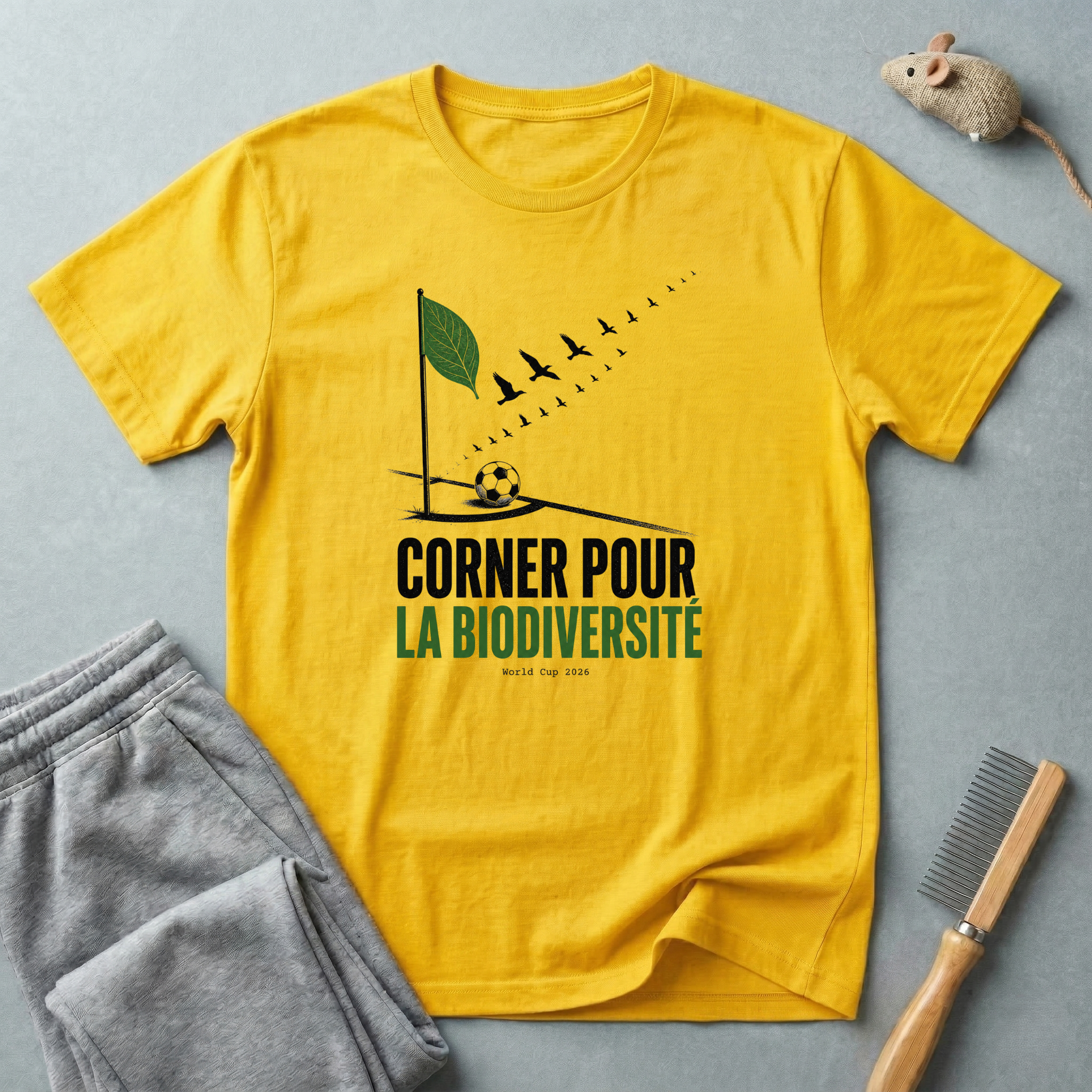 T-shirt «Corner pour la biodiversité» — t-shirt éco de football pour la conservation de l’environnement