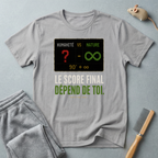 T-shirt — «Le score final dépend de toi.» t-shirt graphique Humanité vs Nature