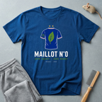 T-shirt éco — «Maillot n° 0» — t-shirt de football durable au motif de feuille