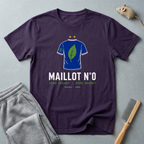 T-shirt éco — «Maillot n° 0» — t-shirt de football durable au motif de feuille