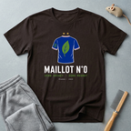 T-shirt éco — «Maillot n° 0» — t-shirt de football durable au motif de feuille
