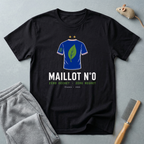 T-shirt éco — «Maillot n° 0» — t-shirt de football durable au motif de feuille