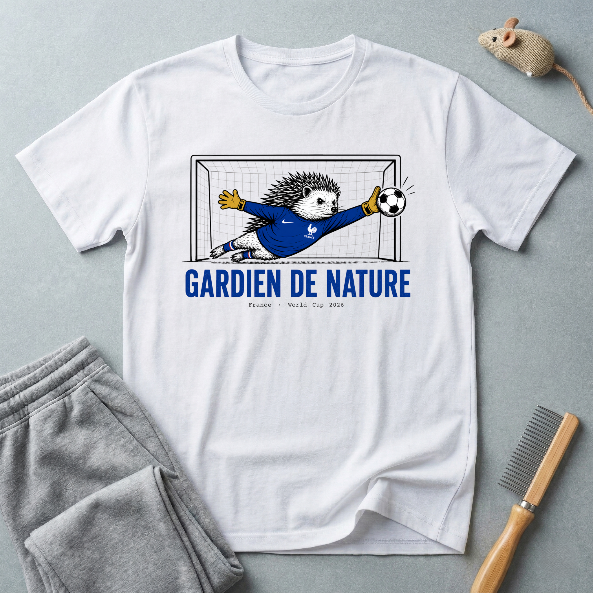T-shirt de football avec hérisson — t-shirt «Gardien de la nature»