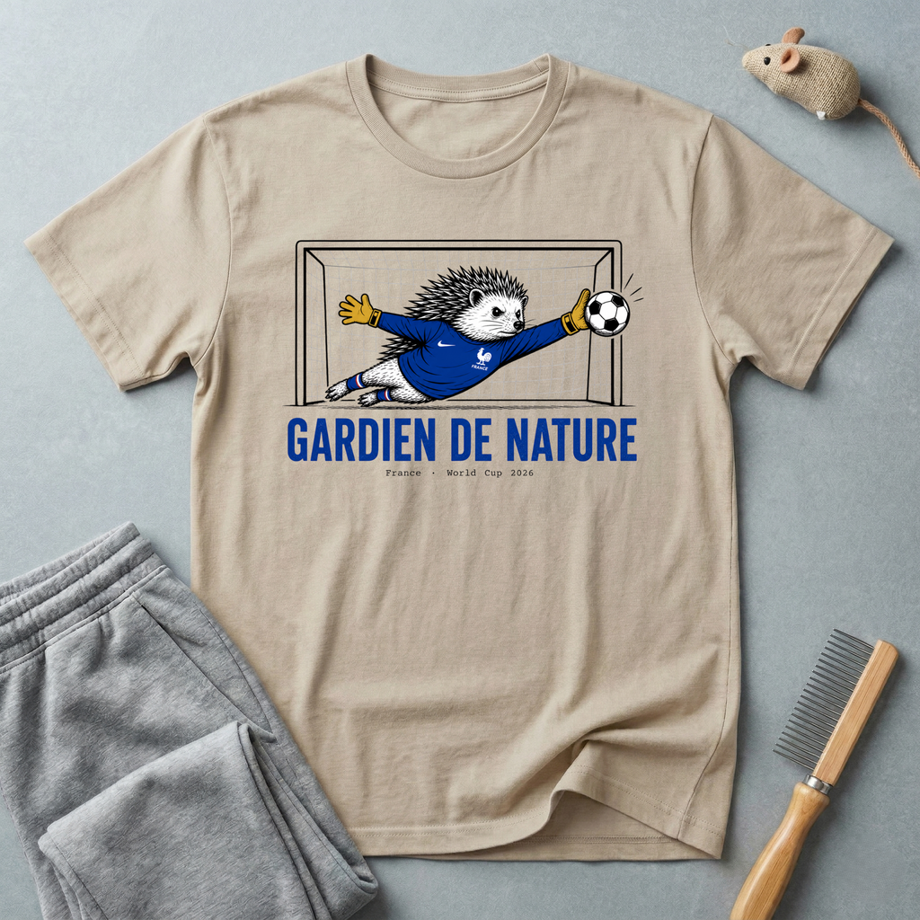 T-shirt de football avec hérisson — t-shirt «Gardien de la nature»
