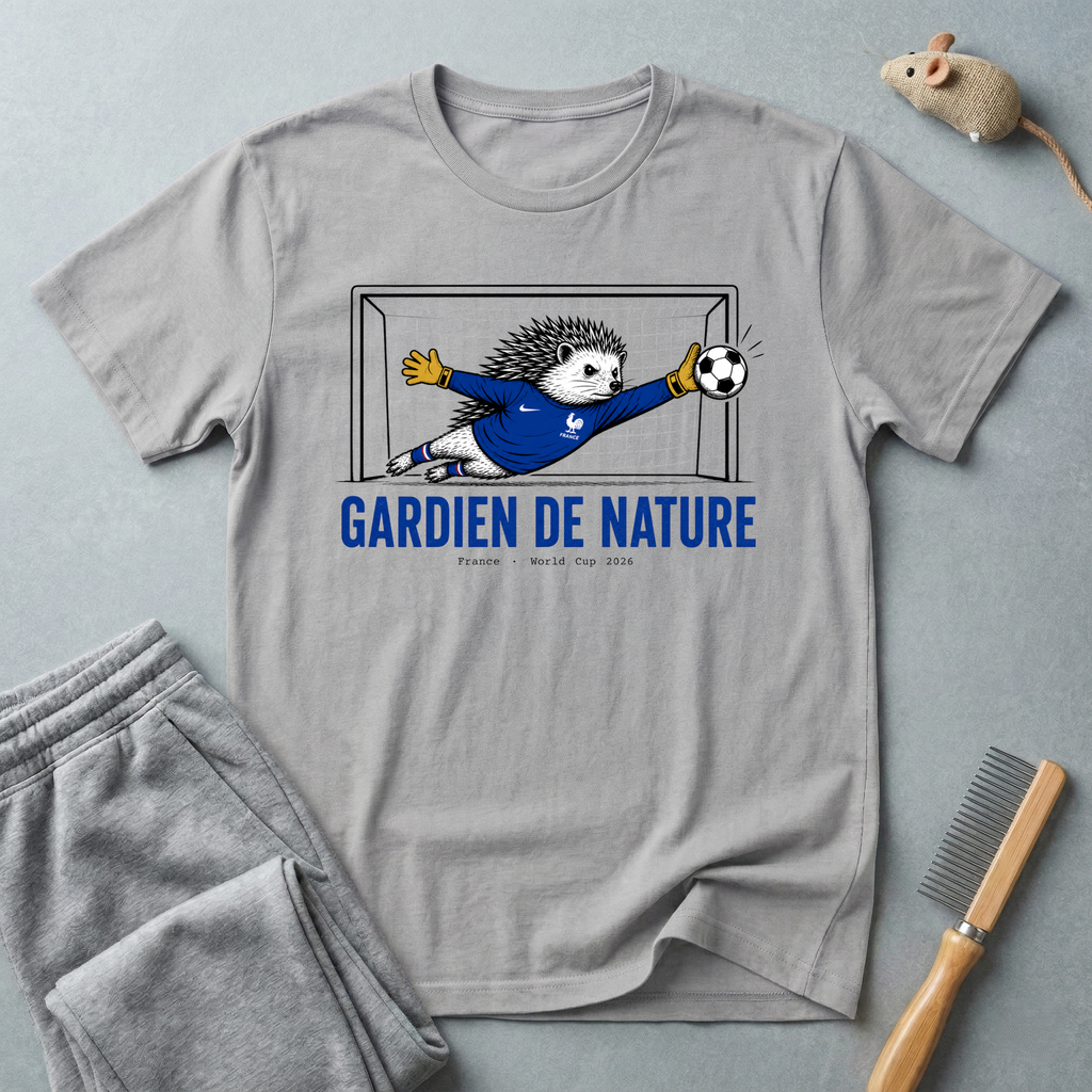 T-shirt de football avec hérisson — t-shirt «Gardien de la nature»