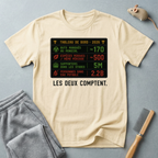 T-shirt graphique tableau de score — Tableau de bord 2026 «Les deux comptent.»