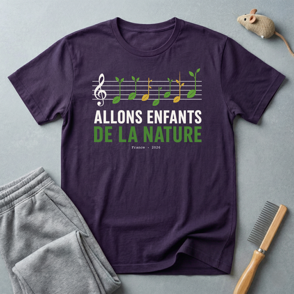 T-shirt «Allons enfants de la nature» — t-shirt éco musical