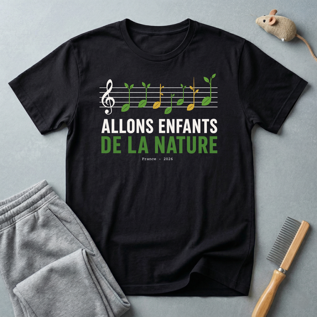 T-shirt «Allons enfants de la nature» — t-shirt éco musical