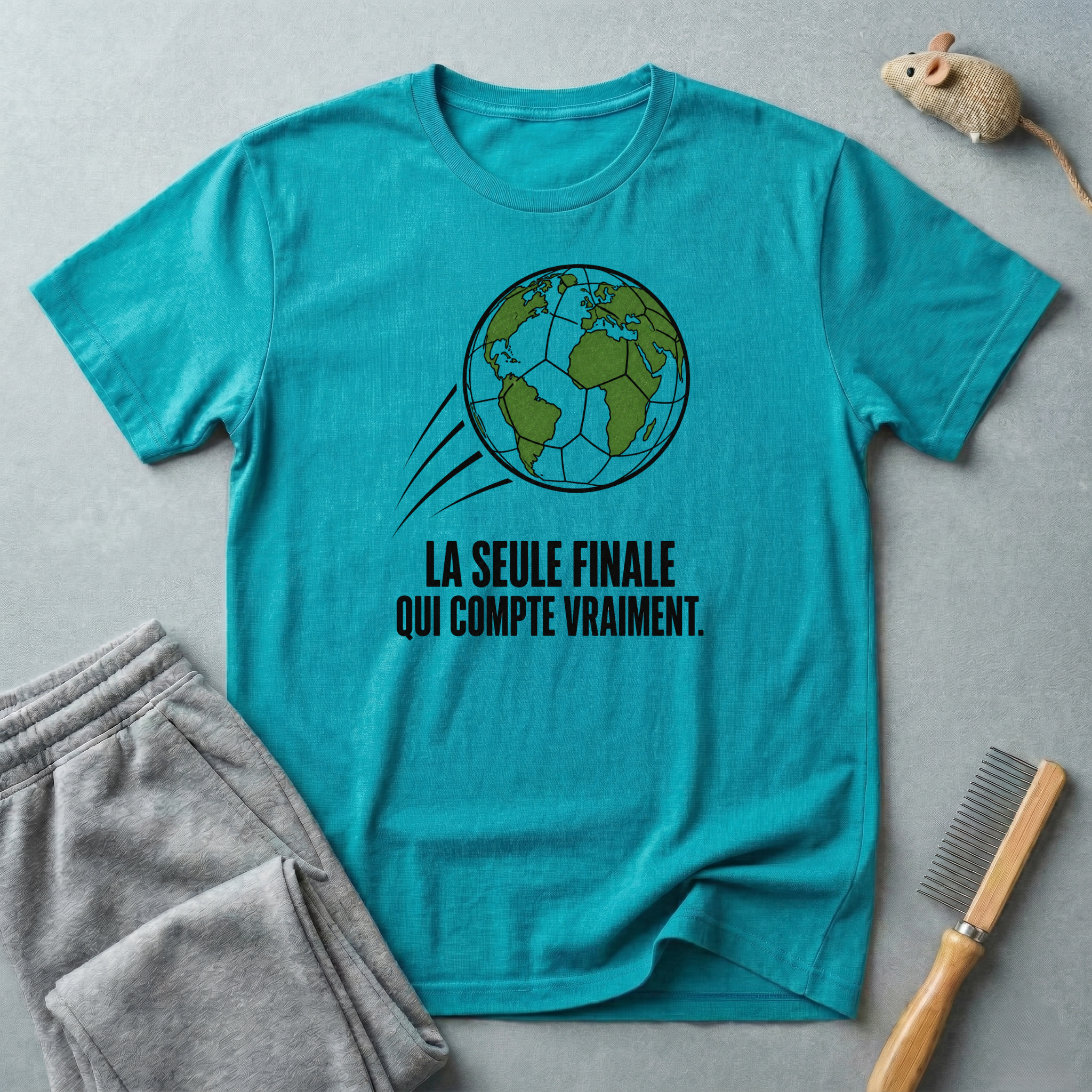 T-shirt de football Terre — «La seule finale qui compte vraiment.»